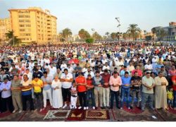 تخصيص 7 ساحات لصلاة عيد الأضحى ببورسعيد والصلاة فى تمام الساعة 5.58 صباحاً