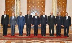 وزير التموين والمحافظون الـ 6 يؤدون اليمين الدستورية أمام الرئيس