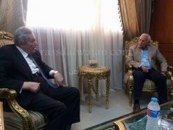 محافظ بورسعيد يوافق على إنشاء فرع لمكتبة مصر العامة ببورفؤاد خلال لقائه بالسفير الريدي اليوم.