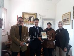 مكتبة مصر العامة ببورسعيد تكرم البطلة البورسعيدية ريناد فتحي الحاصلة علي جائزة الفير بلاي الدولية