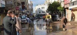 إزالة آثار الأمطار بشوارع مطوبس كفر الشيخ