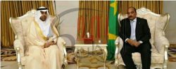 الرئيس الموريتاني يستقبل رئيس البرلمان العربي
