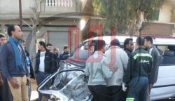 حادث تصادم بكوبرى الوقف محافظة كفر الشيخ أسفر عن إصابة 10 أشخاص