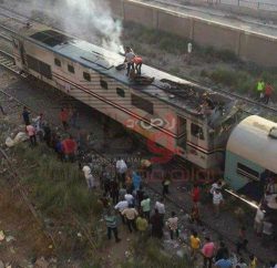 الحماية المدنية تصل للسيطرة على حريق قطار أسوان…والسكك الحديدية توضح سبب حريق