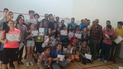 فريق اسكواش نادي النورس الرياضى يحصد بطولة منطقة بورسعيد للناشئين و الناشئات للأسكواش باستايل اسكوير