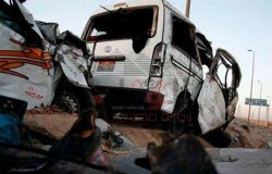 بالاسماء..مصرع مواطن وإصابه اثنين أخرين بحادث انقلاب سياره على طريق أبو سمبل اسوان