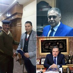 اللواء عمر عبدالعال وتكريم خاص لامين الشرطه القذافى محمد يونس بمحكمه طهطا