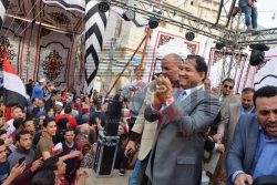 شعبية غزل المحلة تشارك المواطنين فرحتهم بفوز السيسى فى الانتخابات الرئاسية بحضور محافظ الغربيه