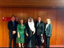 رئيس البرلمان العربي يجتمع مع رئيس لجنة الشئون الخارجية والدفاع بمجلس الشيوخ الأسترالي حول نقل سفارة استراليا للقدس
